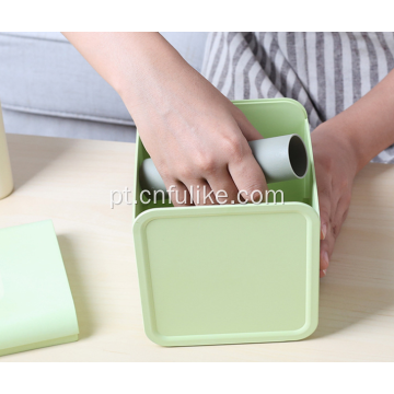 Porta-guardanapos de plástico para organizador de mesa